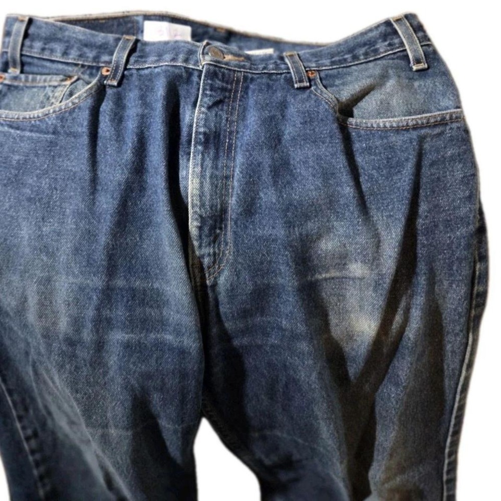 Levi's 505 Regular Fit Jeans Mens 36x34 Blue Straight Leg Vintage Denim